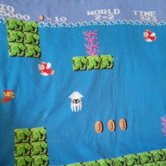 Súper Mario Bros Blanket - Picture 4 of 7